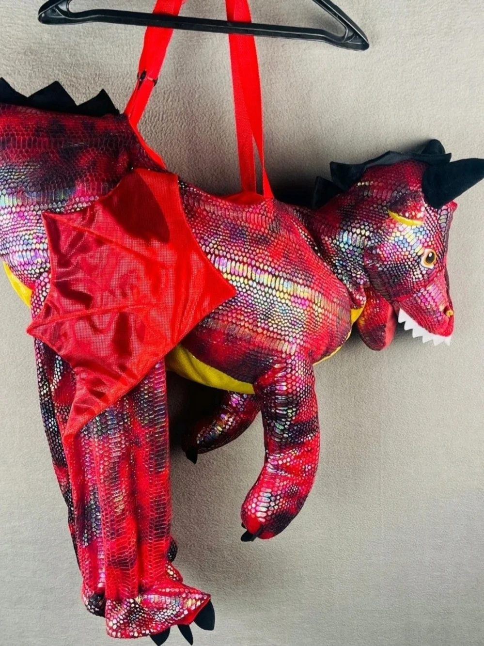 Kids Red Dragon Plush Costume